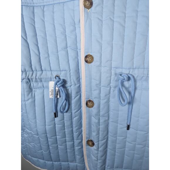 Derek Lam 10 Crosby NEW Pia Reversible Quilted Jacket Tangerine Multi XS - Picture 8 of 13